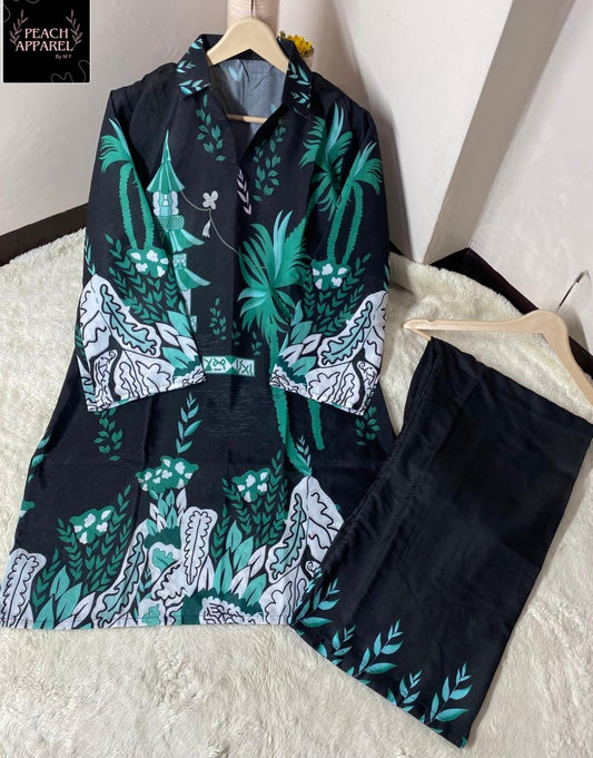 Digital Printed Stiched 2 Piece Cord Set