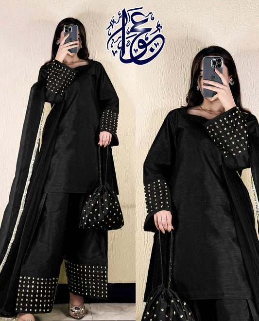 Farshi Shalwar Kameez With Potli 4 Piece By Ajwa Collection