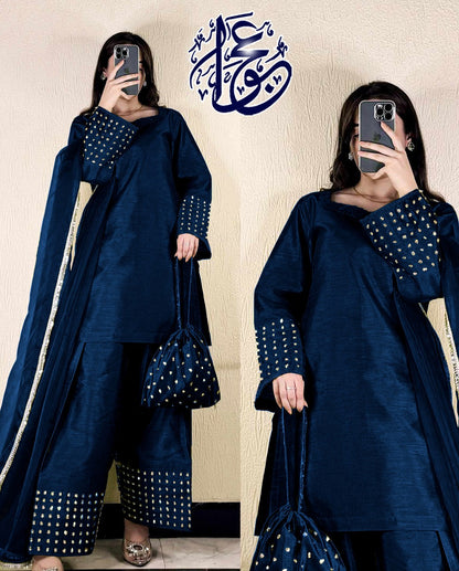 Farshi Shalwar Kameez With Potli 4 Piece By Ajwa Collection