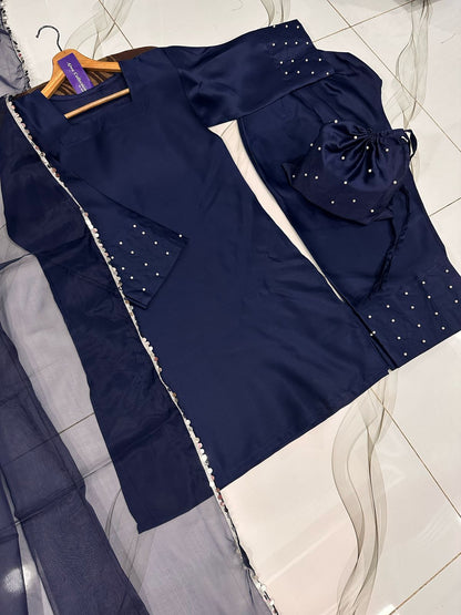 Farshi Shalwar Kameez With Potli 4 Piece By Ajwa Collection