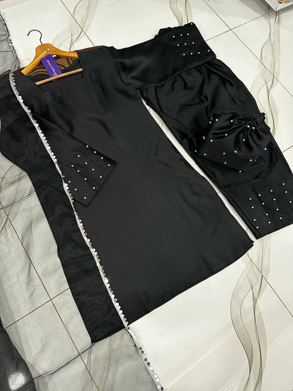 Farshi Shalwar Kameez With Potli 4 Piece By Ajwa Collection