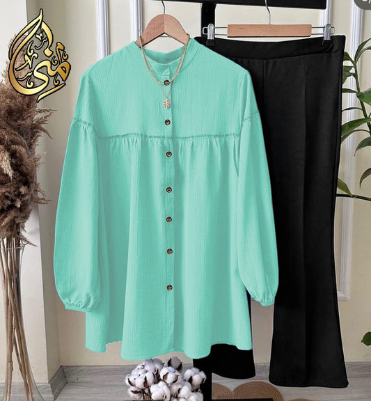 Western Georgette Top With Plazo 2 Piece