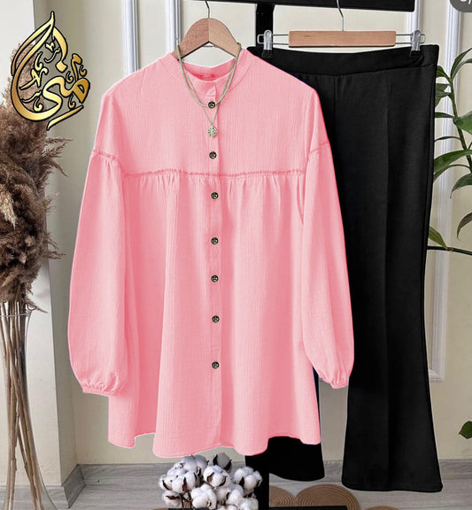 Western Georgette Top With Plazo 2 Piece