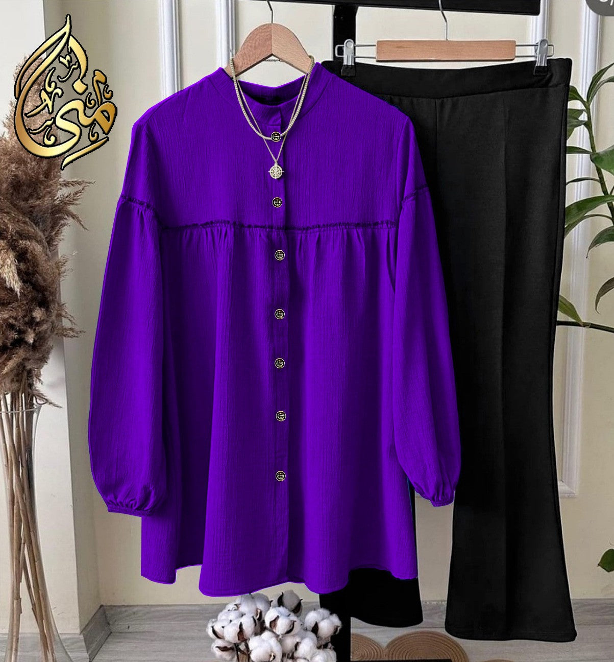 Western Georgette Top With Plazo 2 Piece