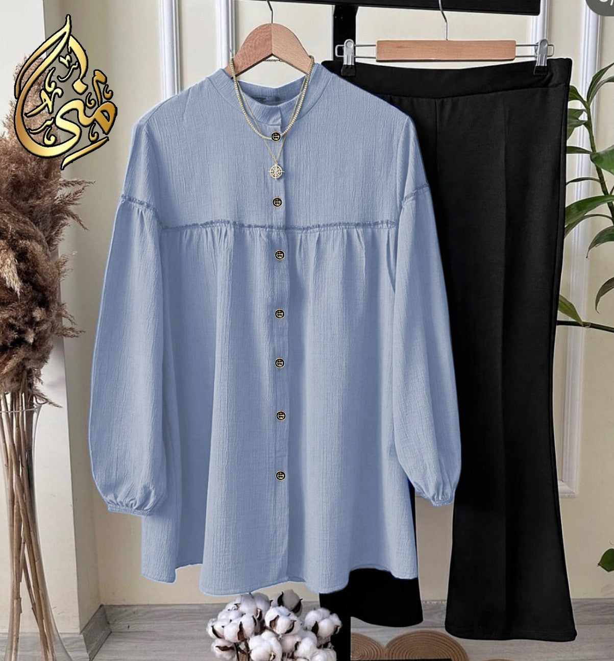 Western Georgette Top With Plazo 2 Piece