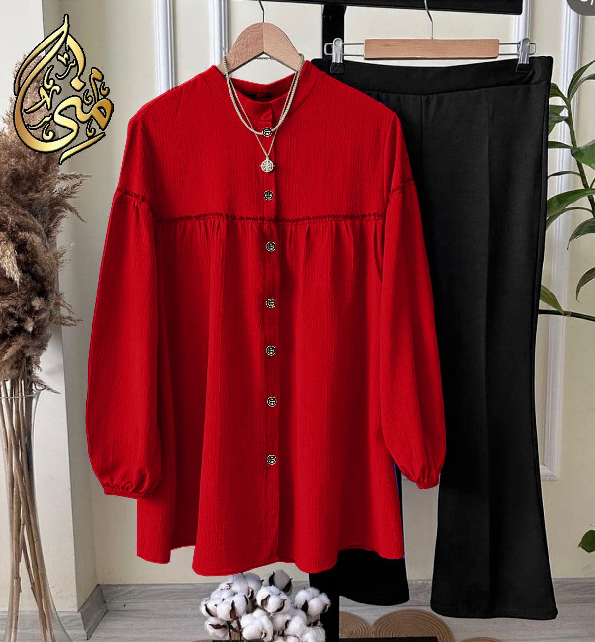 Western Georgette Top With Plazo 2 Piece
